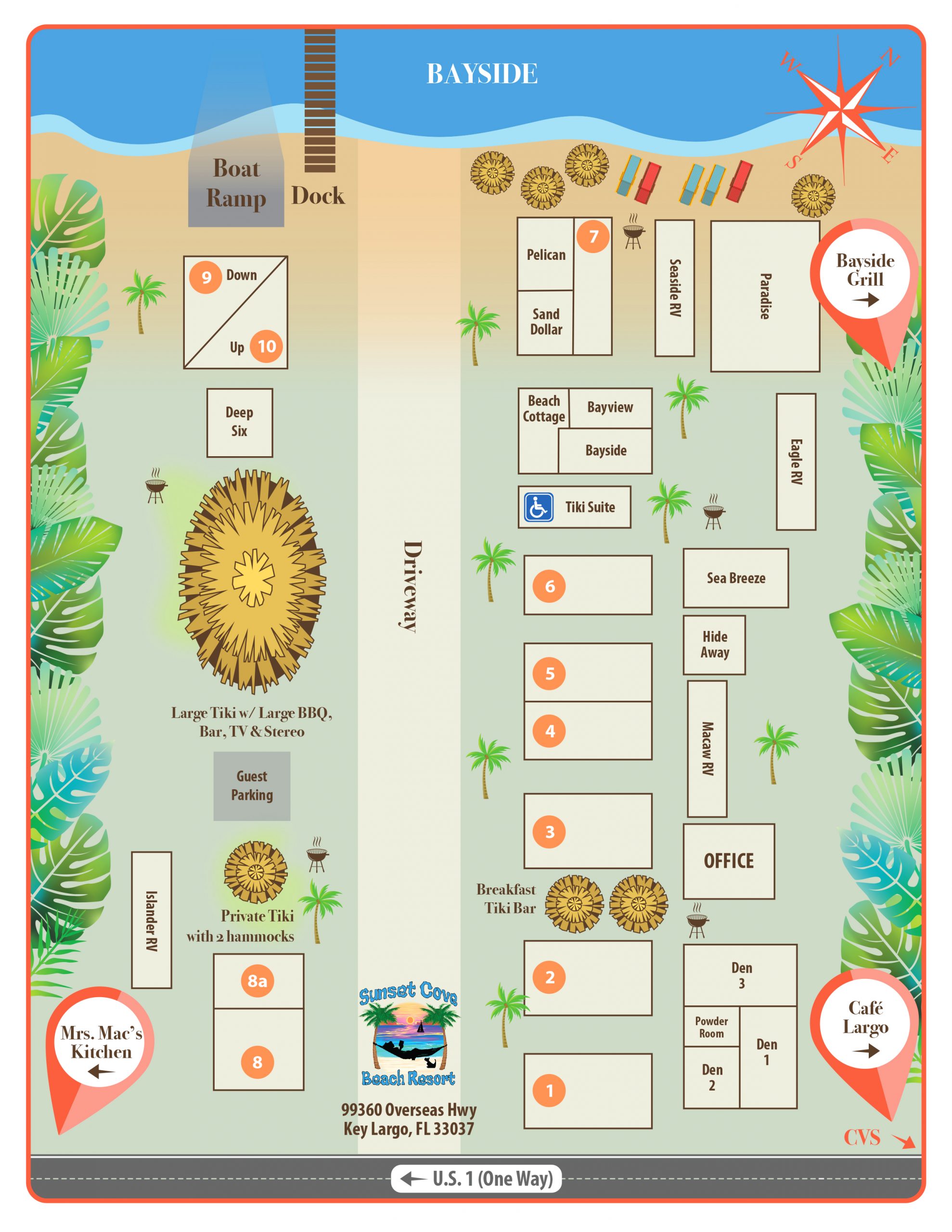 sunset cove property map